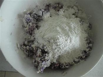 紫薯豆渣糯米饼的做法步骤3