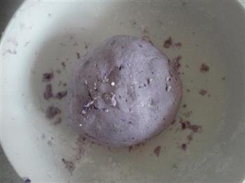 紫薯豆渣糯米饼的做法步骤4