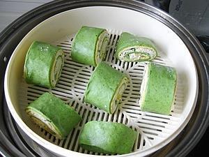 翡翠豆腐卷的做法步骤16