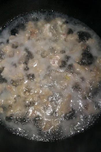 木耳菜滑肉汤的做法图解3