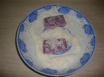 椰香紫薯糕的做法步骤7