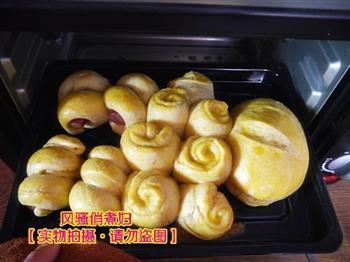 黄油燕麦面包热狗卷的做法步骤6