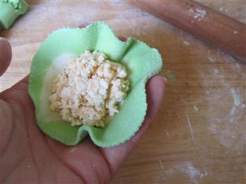 豆腐蛋黄翡翠包的做法图解14