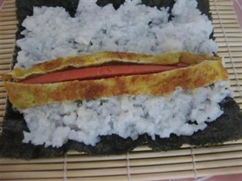 火腿肉松寿司的做法步骤9