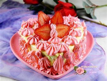 奶油霜草莓蛋糕的做法步骤14