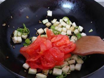 茄丁番茄鸡蛋捞面的做法图解6