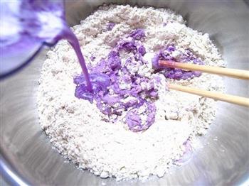 紫甘兰剪刀莜面的做法图解3