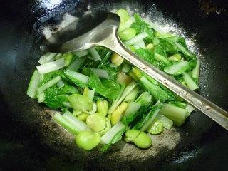 小白菜炒蚕豆的做法图解11