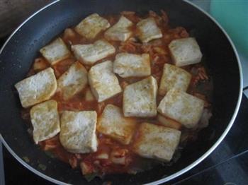 辣白菜焖豆腐的做法图解10
