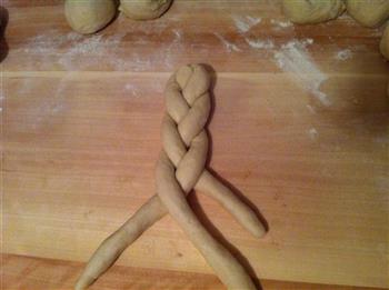 豆渣辫子面包的做法步骤6