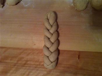 豆渣辫子面包的做法步骤7