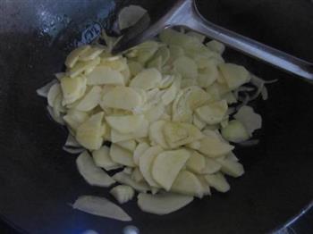牛筋炒土豆片的做法步骤5