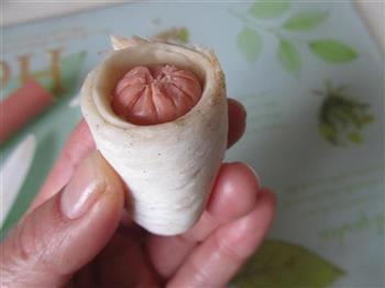 杏鲍菇香肠卷的做法步骤4