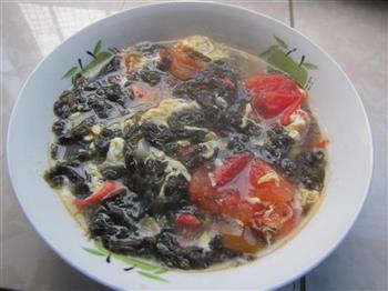 西红柿紫菜蛋花汤的做法步骤10