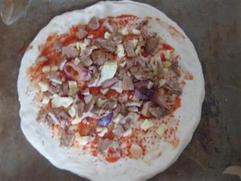 烤猪肉披萨的做法图解8