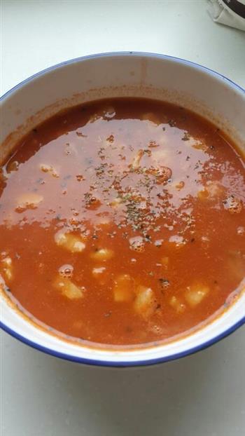 番茄鳕鱼浓汤的做法图解7