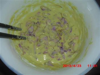 紫藤花煎饼的做法图解2