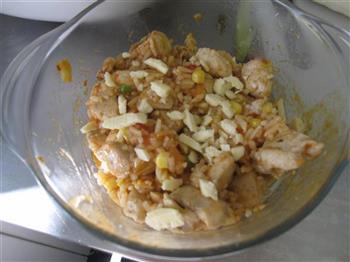 蘑菇鸡肉焗饭的做法步骤12