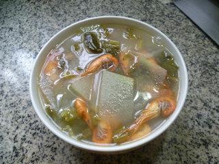 咸菜河虾冬瓜汤的做法图解12