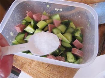 黄瓜拌午餐肉的做法图解8