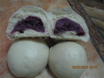 牛奶紫薯包子的做法步骤10