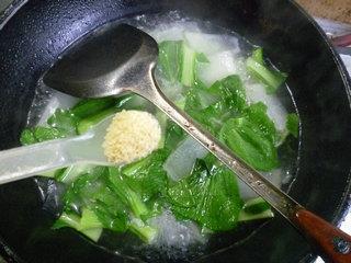 咸肉青菜冬瓜汤的做法步骤9
