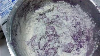 牛奶紫薯馒头的做法图解4