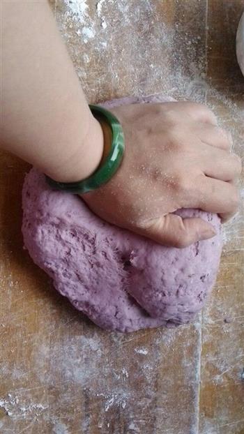 牛奶紫薯馒头的做法图解8