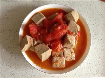 西红柿烧豆腐的做法步骤6