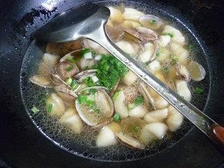 花蛤面疙瘩汤的做法步骤17