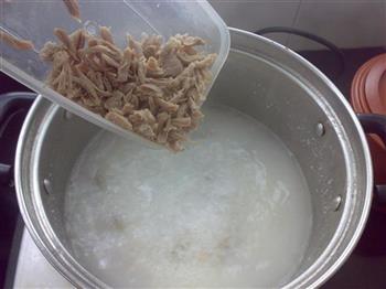 奶香海参肉丝粥的做法步骤8