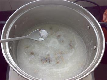 奶香海参肉丝粥的做法步骤9
