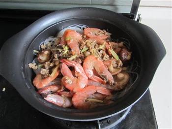 鲜虾粉丝煲的做法步骤10