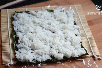 三文鱼韩式紫菜卷的做法步骤6