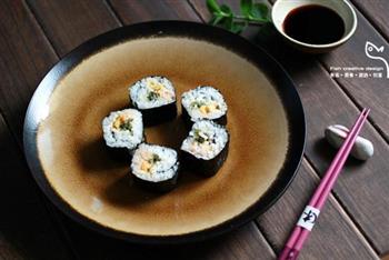 三文鱼韩式紫菜卷的做法步骤9