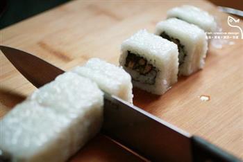飞鱼籽寿司卷的做法图解8