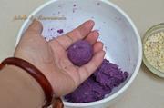果仁紫薯饼的做法步骤9