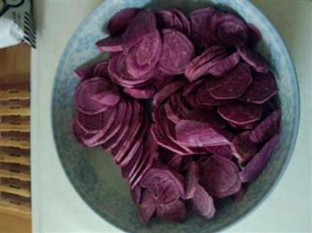 紫薯花生糯米糍的做法图解2