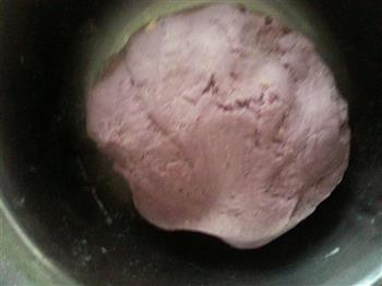 南瓜紫薯花卷的做法步骤4