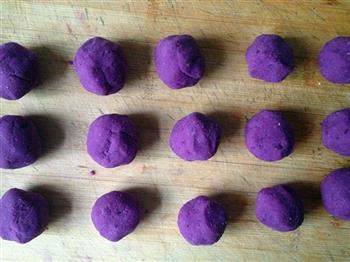 芝心紫薯球的做法步骤7