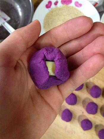 芝心紫薯球的做法步骤9