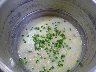 咸肉蛋花大米粥的做法步骤12