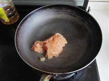 鸡肉泡菜炒饭的做法步骤3