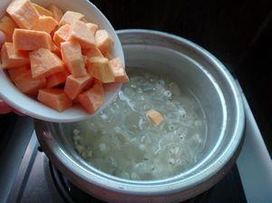 银耳薏米红薯糖水的做法步骤4
