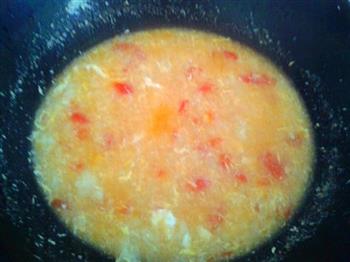 鸡蛋番茄疙瘩汤的做法图解5