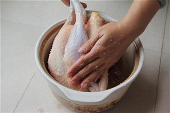 清蒸鹽焗雞的做法步驟5