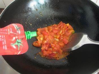 番茄炒花菜的做法步骤8