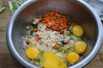 韭菜虾皮鸡蛋饼的做法步骤4