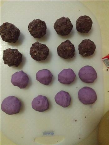 奶香紫薯薏米红豆饼的做法步骤10