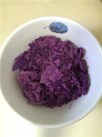 奶香紫薯薏米红豆饼的做法图解5